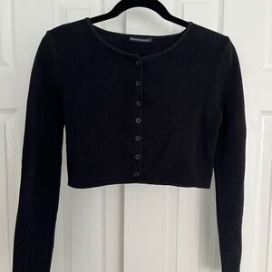 Brandy Melville black cropped cardigan, one size